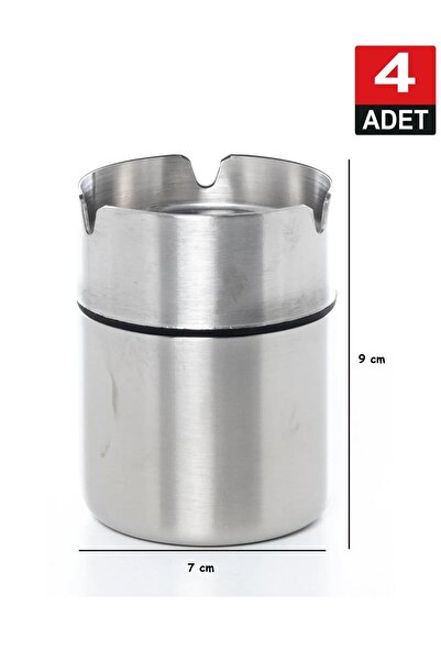 Nishev.com Evini Sev Paslanmaz Oto Küllük Dekoratif Küllük Metal Küllük Kokus...