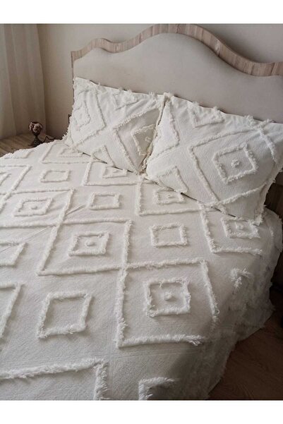 wren home Yatakörtüsü iskandinav çift kişilik püsküllü pike