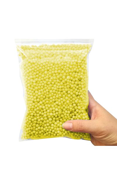kidspartim Yellow Styrofoam Beads 30 Grams