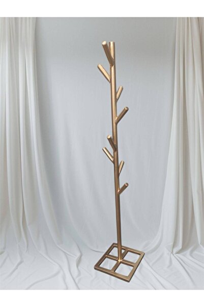 KORKMAZLAR EV DEKORASYON Gold Askılık Metal Elbise Mont Kıyafet Askılığı