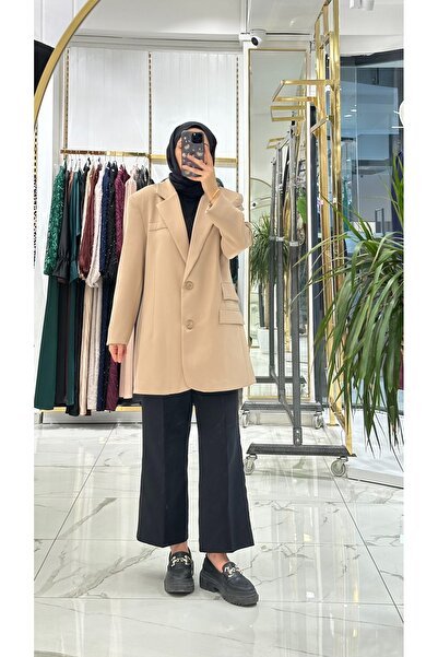 She Olive Μπλέιζερ με διπλά κουμπιά