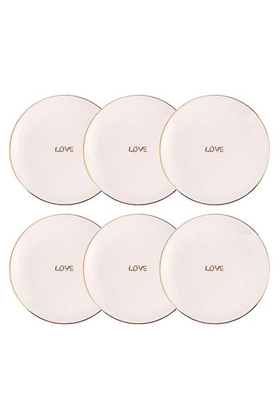 Porland 6-Piece Date2 Flat Plate 17 Cm