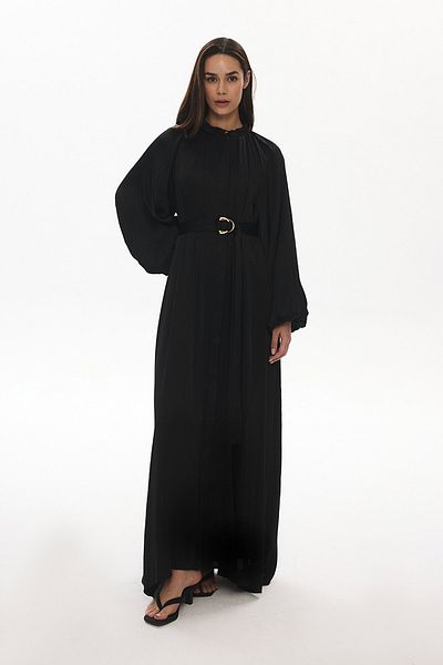 Hooopstore Σατέν Φόρεμα Teodora - Μαύρο