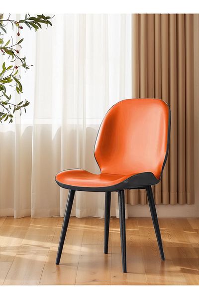 EqiEch Mid-Century Modern Dining Chair, Comfortable Accent Chair for Kitchen or Desk