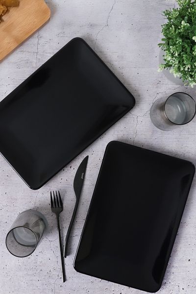 Keramika Farfurie Barca Neagra 31 Cm 2 Bucati