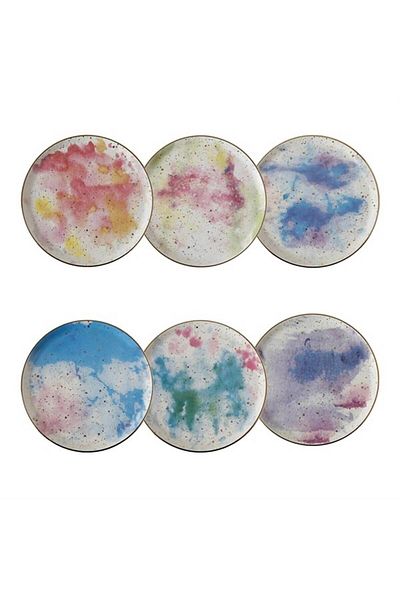 Porland Cosmos 6-Piece Flat Plate 17 Cm