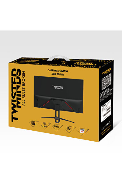 Twisted Minds 27" TM27FHD120IPS FHD 120HZ 1MS HDMI DP IPS ÇERÇEVESİZ GAMING MONİTÖR