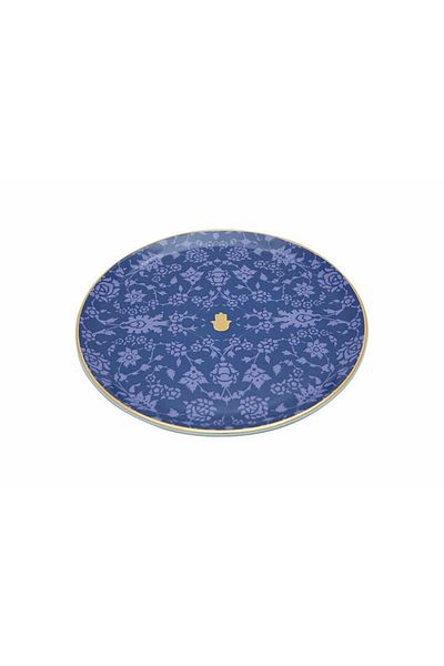 Porland Glamorous Navy Blue Flat Plate 24 Cm