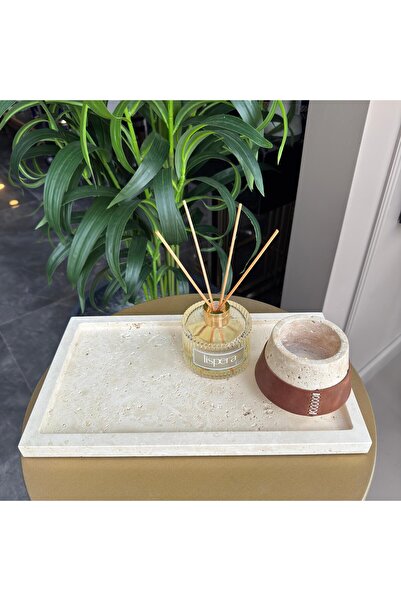 LİSPERA منظم ومنظم الحمام المستطيل من الرخام الحجري، رف عرض من الرخام الحجري،...