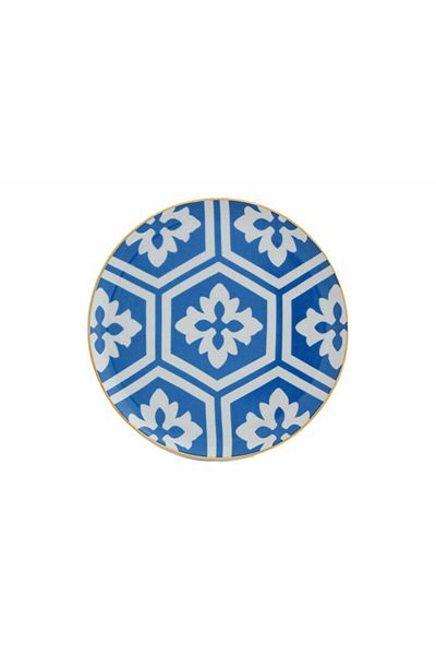 Porland Morocco Ds2 Blue Flat Plate 17 Cm