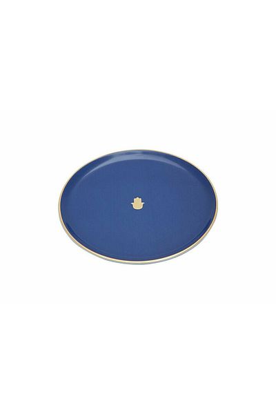 Porland Glamorous Navy Blue Flat Plate 20 Cm 04a Pd21562