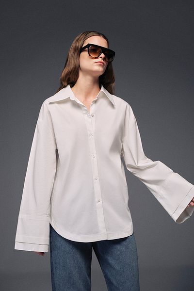 VATKALI Oversize Shirt with Double Cuffs