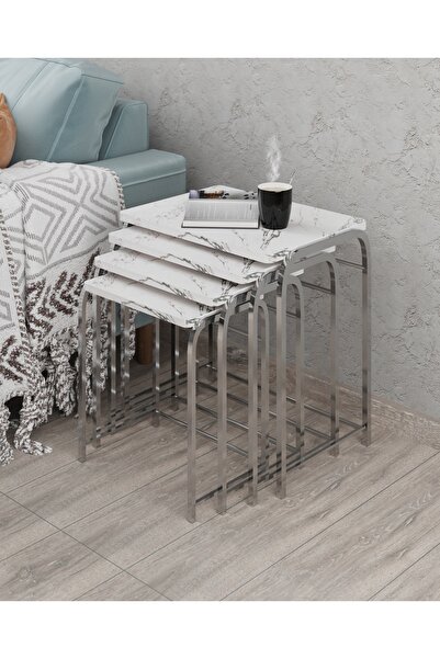 ELAY DESİGN ZİGON SEHPA KROM AYAK