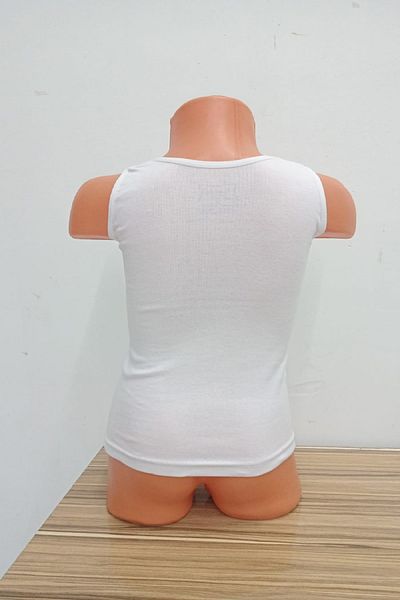 Tutku Girl's White Satin Undershirt 3 Pieces