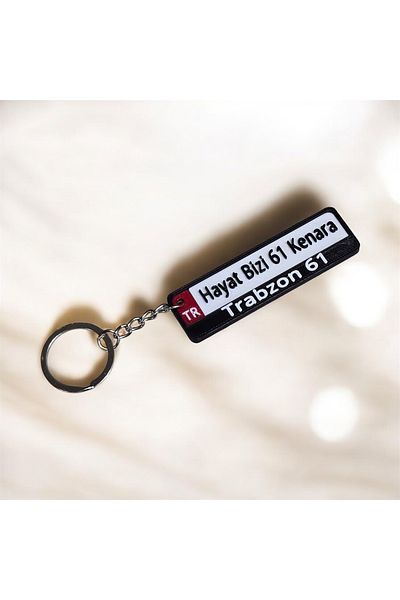farklı bir hediye Trabzon License Plate Keychain