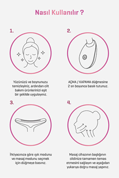 wimi Yüz ve Boyun Kırşıklık Giderici 3 Modlu EMS Güzellik Cihazı (Gıdık, Sarkma, Kırışıklık)