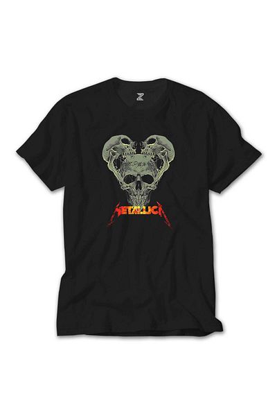 Z zepplin Metallica 3 Dry Heads Black T-Shirt