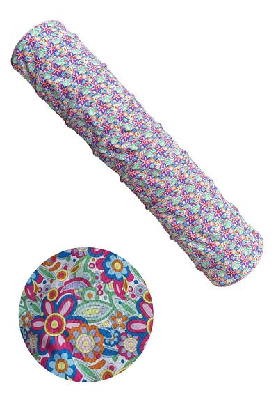 Miyav Flower Patterned Cat Play Tunnel 125 cm Foldable and Durable Long Cat Tunnel