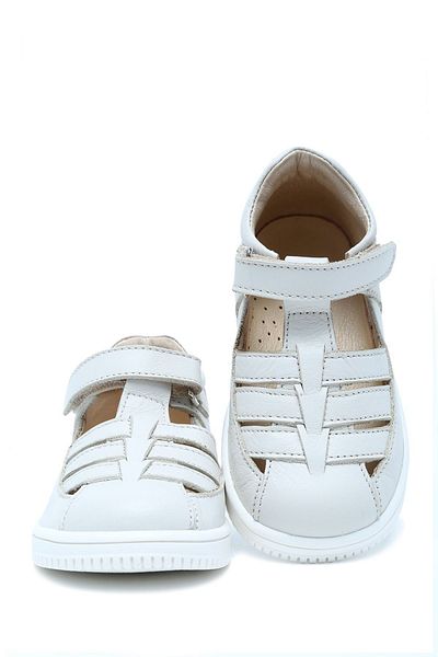 Kifidis Pantofi din piele unisex pentru copii S24V019 20-24 piele nappa crem