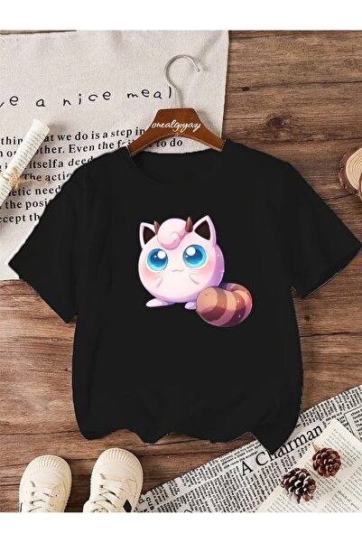 H&GHAMLEGİYİM تي شيرت Jiggly Puff مطبوع للأطفال مقاس كبير