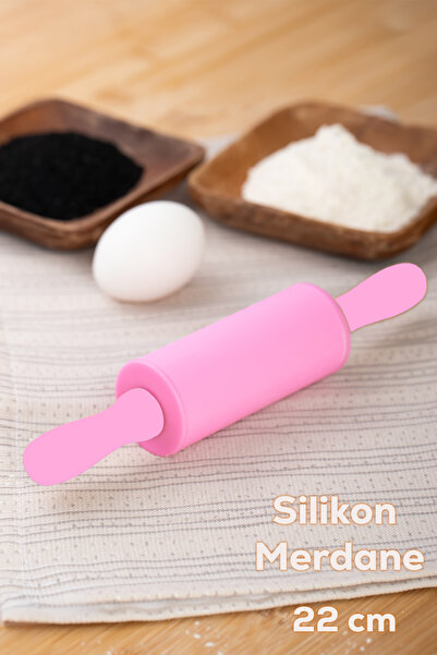 Perotti Pembe Silikon Merdane 22 cm, dayanıklı ve kullanışlı mutfak aracı