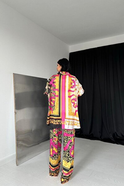 JANES Patterned Shirt and Patterned Trousers Set