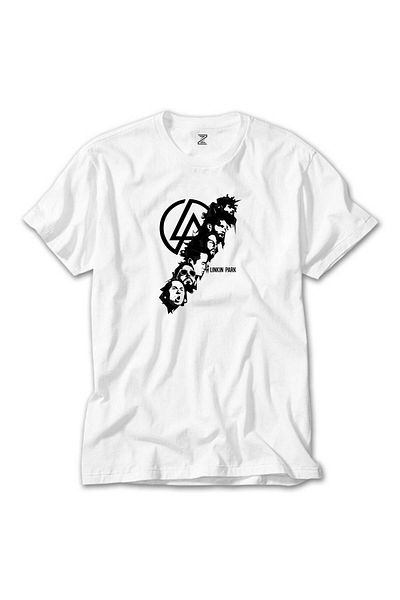 Z zepplin Tricou alb cu sigla Linkin Park Silhouette