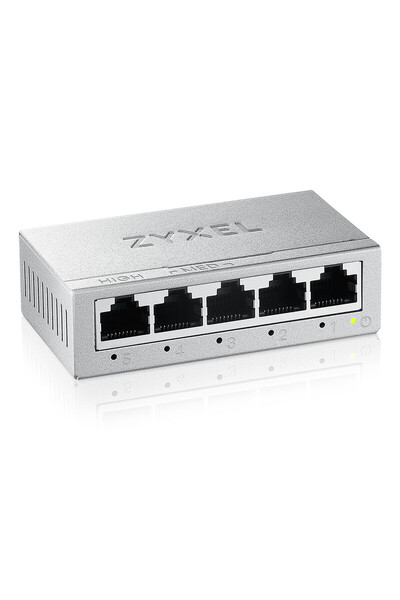 ZyXEL GS-105B V5 5-Port 10/100/1000 GIGABIT ETHERNET METAL KASA MINI DESKTOP ...