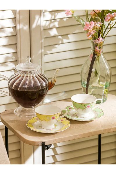LC Waikiki Lcw Mixed 2-Person Porcelain Coffee Cup Set 90 ml