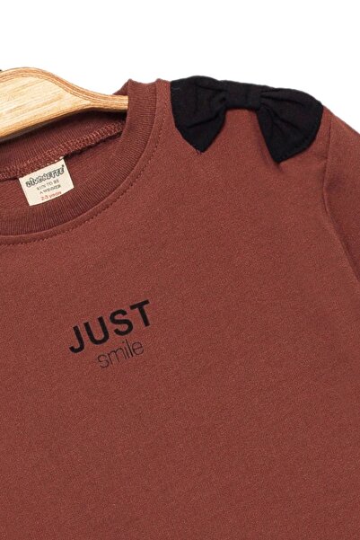 Divonette Дівчачий светр з бавовняної тканини 100% з бантиком - Одяг для дівчаток