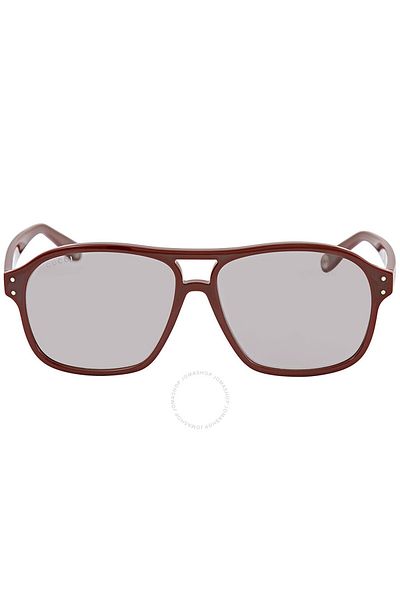 Gucci Grey Square Unisex Sunglasses