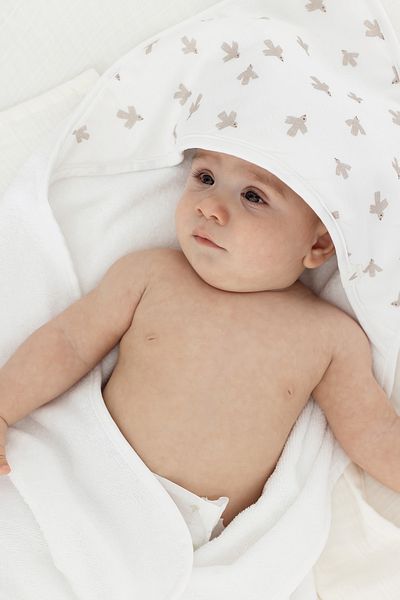 İrya Organic Cotton White Swaddle 75X75 Size for Baby