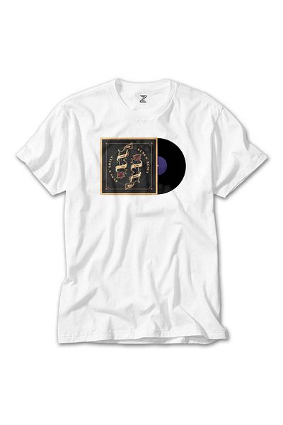 Z zepplin Guns N Roses Νέο Fose Plaque Λευκό T-Shirt