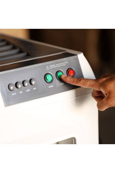 Geepas 100 L Air Cooler Equipped with Ice Box Technology, 3 Wind Speed| Left, Right, Up and Down Swing
