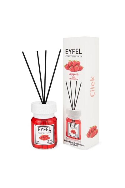 Eyfel Strawberry room air freshener with sticks, 120ml