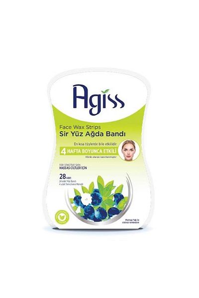AGISS Sir Face Waxing Strip 28 Pack Sensitive Skin
