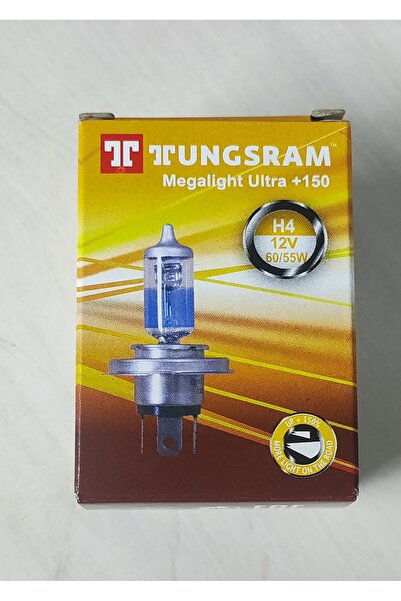 TUNSGRAM Tungsram H4 12v 60/55w Megalıght Ultra +150% Fazla Işık