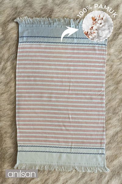 Anılsan Sunset Stripe Detail Πετσέτα θαλάσσης 100% βαμβάκι 50x80