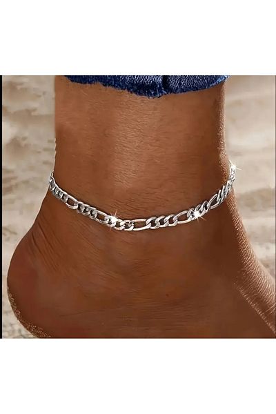 MYSTERY TAKI AKSESUAR Chain Silver Anklet Bracelet