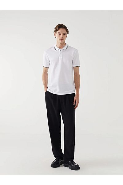 LC Waikiki Tricou cu mânecă scurtă cu gât polo LCW Vision pentru bărbați