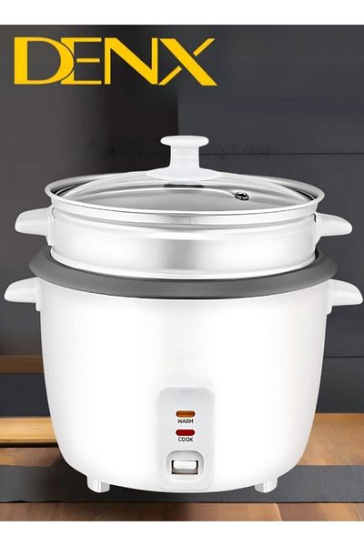 Denx طباخ أرز كهربائي ذكي | طباخ أرز بالبخار Dinex DX2004، سعة 2.8 لتر، 1000 واط
