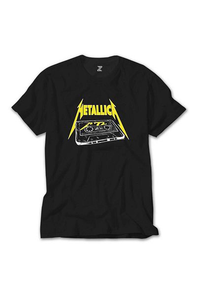 Z zepplin Metallica Tape Black T-Shirt