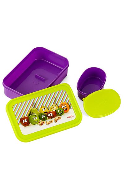 Milton School Time Lunch Box - Purple