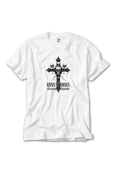 Z zepplin Λευκό μπλουζάκι Guns N Roses Eternal Legends