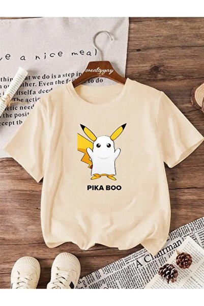 oneagılyazı Детска тениска с принт Pika Boo Уголемен