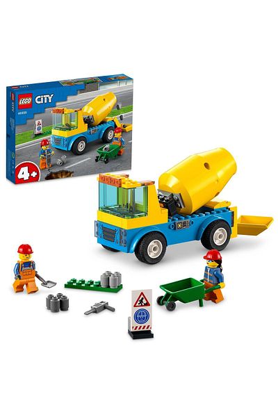 LEGO 60325 City - Concrete Mixer, 85 Pieces, Age +4