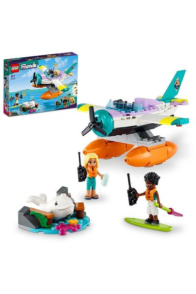 LEGO Tx Friends Sea Rescue Airplane 41752 Toy Building Set (203 Pieces) Tex New Model Pattern 72105