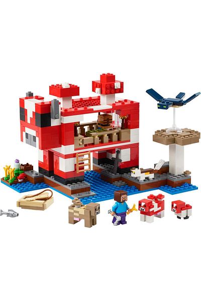 LEGO ® Minecraft® The Mooshroom House Island Gamer Kit Toy for Kids 21270