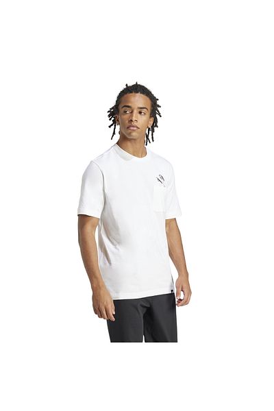 adidas Μ Λ Slide Pkt T T-Shirt - Λευκό JC5282
