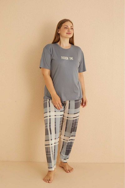 MEBA طقم بيجامة نسائي من GrayLycra Milan King / R1544